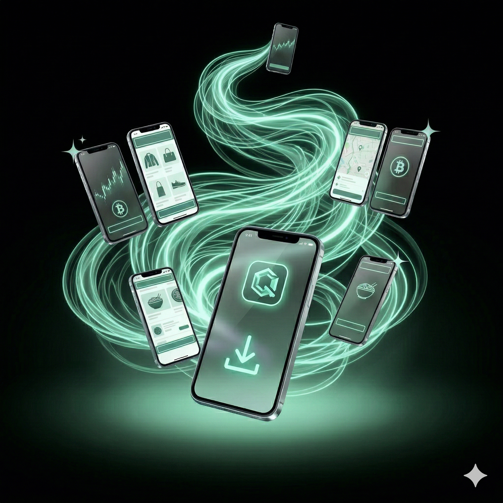 Abstract signal flow visualization